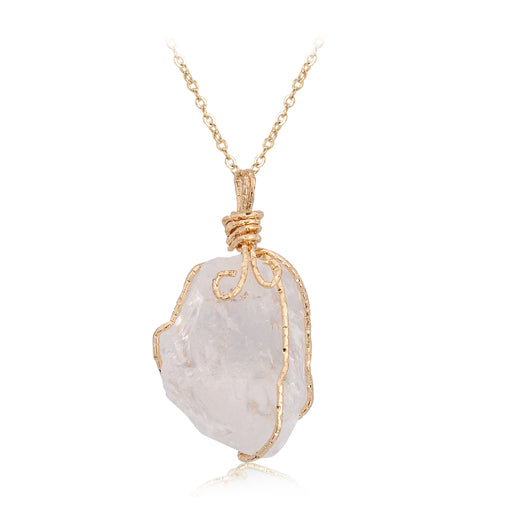 Collar de Cristal en Bruto con Dije de Piedra Natural Irregular - Image 16