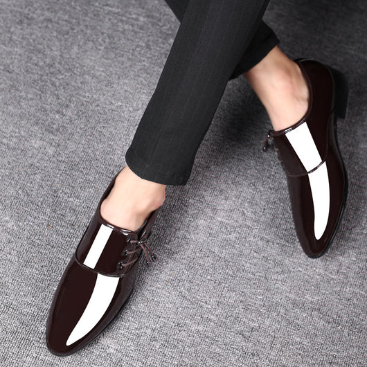 Zapatos Formales de Hombre Talla Grande con Acabado Brillante - Image 3
