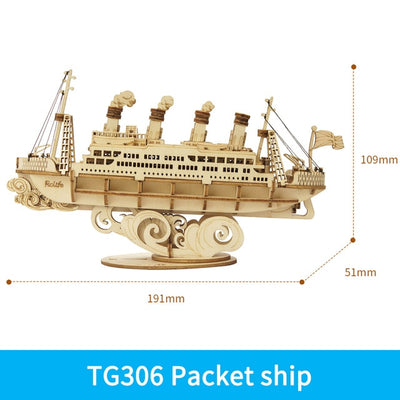 Juegos de Rompecabezas de Madera Barcos y Barquitos Modelo para Niños y Niñas - Image 7