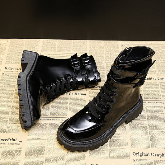 Botas de Charol con Tacón Elevado para Mujer - Image 5