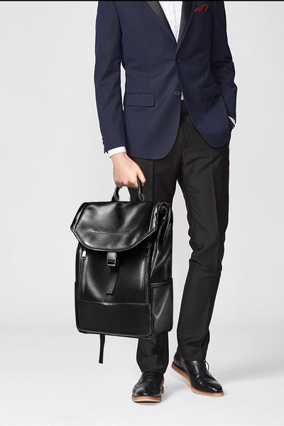 Mochila de Cuero Genuino para Hombre - Gran Capacidad - Image 11