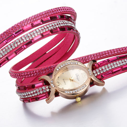 Reloj de Pulsera para Mujer con Brillantes - Elegancia Casual - Image 2