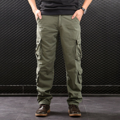 Pantalón Cargo Clásico de Pierna Recta con Múltiples Bolsillos - Image 10