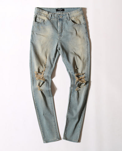 Jeans Rotos para Hombre con Desgarre en Rodillas - Image 4