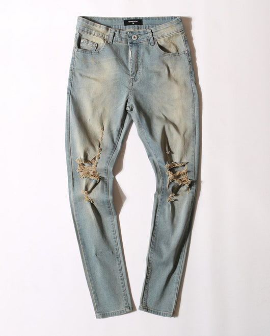 Jeans Rotos para Hombre con Desgarre en Rodillas - Image 4