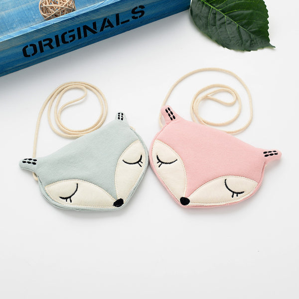 Bolso Infantil Zorro de Dibujos Animados - Cartera Pequeña Original Coreana