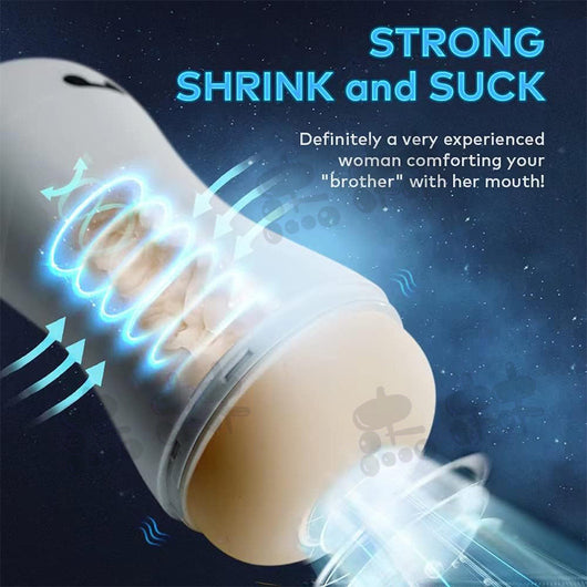 Botella Inteligente con Clip de Succión Automática Blanco Avión