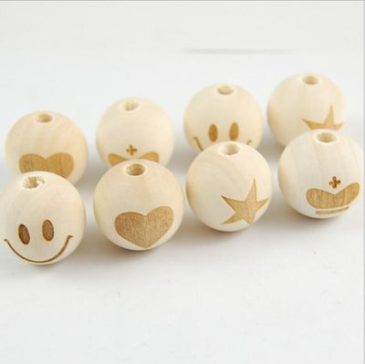 Cuentas de Madera Grabadas a Láser para Joyería DIY - Image 17