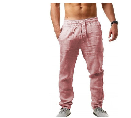 Pantalones Deportivos de Lino Transpirable para Hombre - Comodidad y Estilo - Image 18