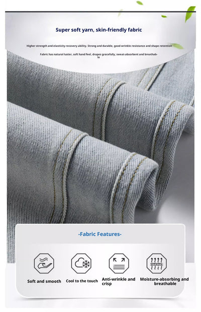 Pantalones Casuales Hombre Cintura Elástica Estilo Retro Americano - Image 9