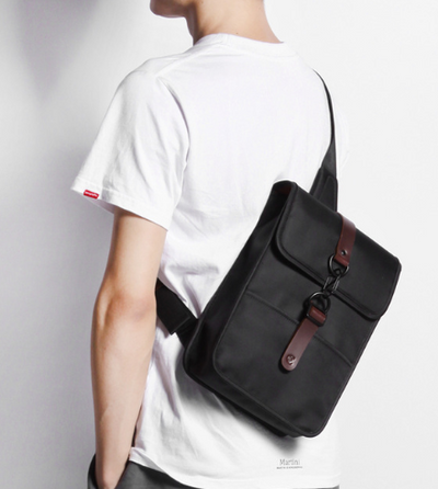 Bolsa Bandolera Deportiva Zu para Hombre - Mochila Casual con Múltiples Compartimentos
