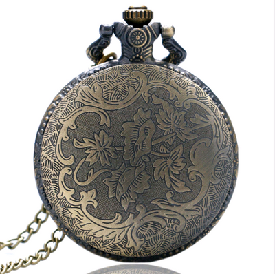 Reloj de Bolsillo Vintage con Patrón Águila en Bronce Verde - Image 7