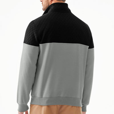 Sudadera con Capucha Color Block Casual para Hombre - Image 47
