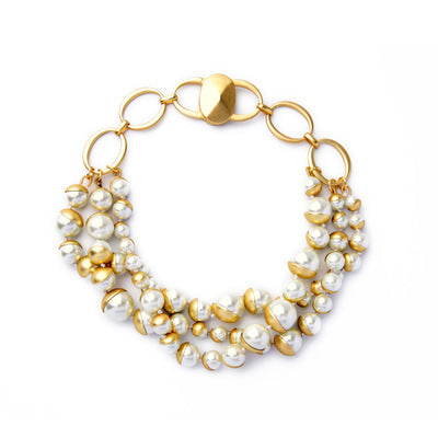 Collar Vintage de Perlas para Mujer