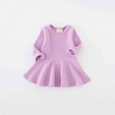 Vestido Infantil Primavera Otoño - Algodón Puro con Volantes, Manga Larga - Image 7