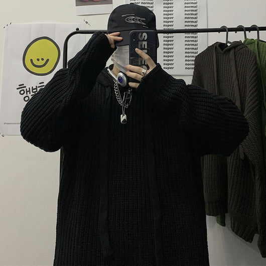 Sudadera Hoodie Retro Coreana Oversized con Tejido Grueso - Image 2