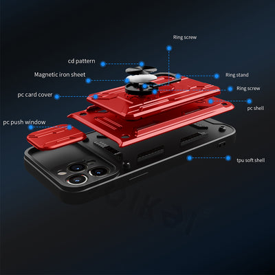Funda Protectora con Soporte de Tarjetas y Anillo Antideslizante - Image 9