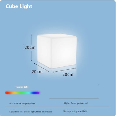 Taburete Cubo LED Luminoso Impermeable - Image 10