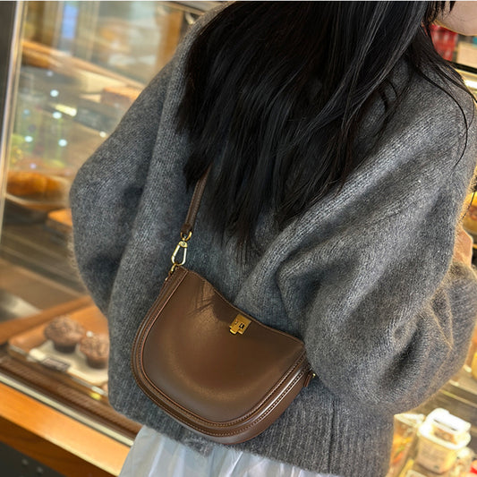 Bolso Mensajero de Cuero para Mujer - Diseño Minimalista y Versátil