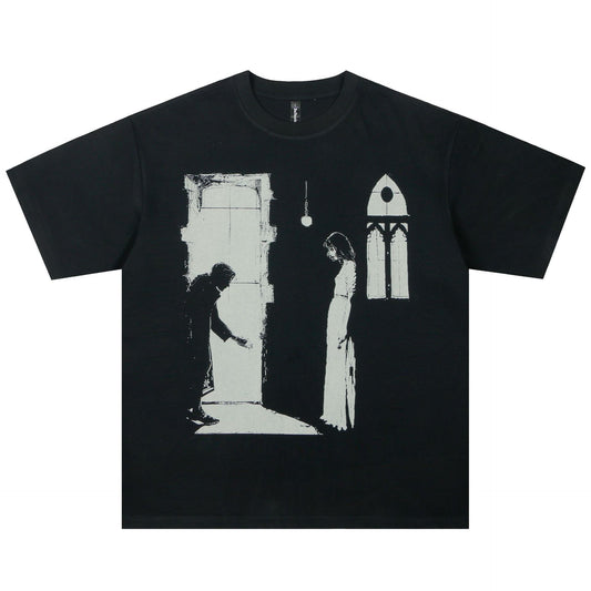 Camiseta Estampada a Mano para Hombre - Diseño Exclusivo