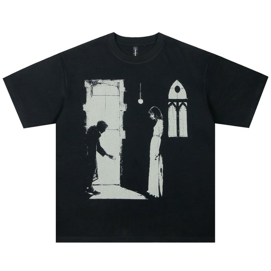 Camiseta Estampada a Mano para Hombre - Diseño Exclusivo
