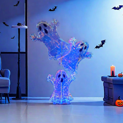 Decoración Halloween Tres Fantasmas - Set de Accesorios Temáticos - Image 3