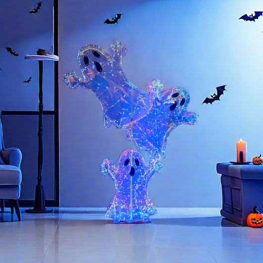 Decoración Halloween Tres Fantasmas - Set de Accesorios Temáticos - Image 3