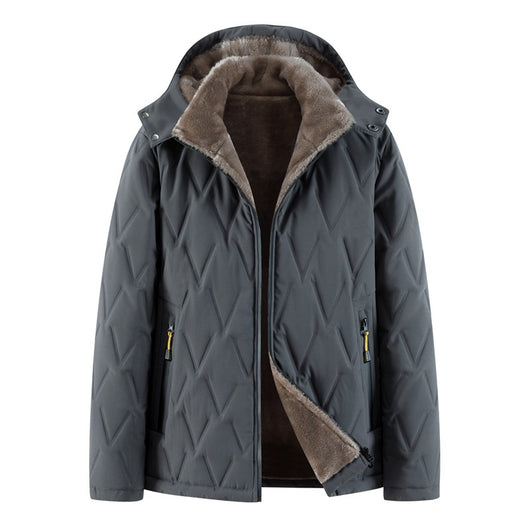 Chaqueta Acolchada con Capucha para Hombre - Abrigo Cálido Familiar - Image 9