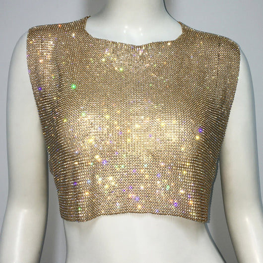 Blusa Elegante sin Mangas con Espalda Descubierta y Detalles de Cristal - Image 23