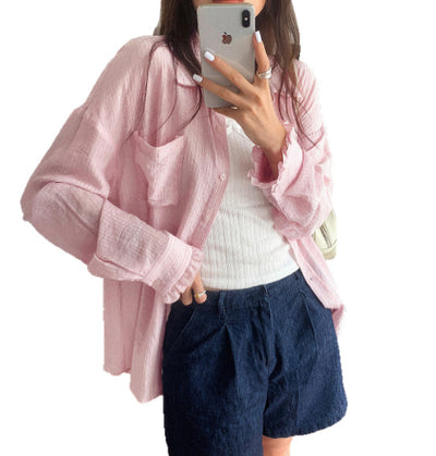 Blusa Casual de Manga Larga con Botones - Mujer - Image 15