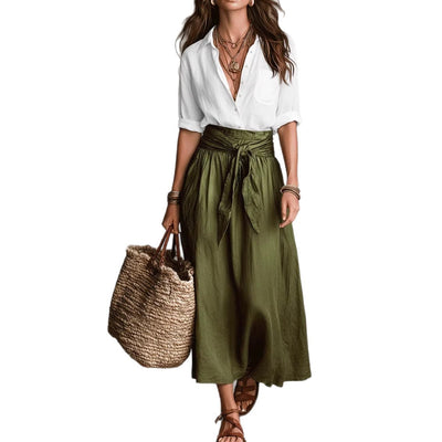 Conjunto de Falda y Blusa Casual para Mujer - Dos Piezas - Image 5
