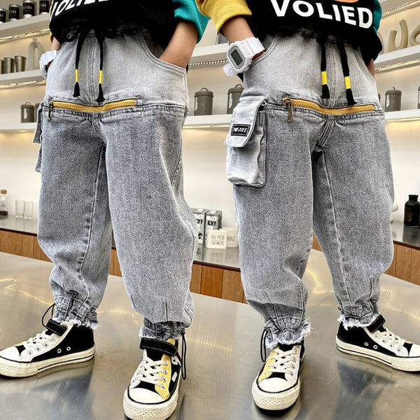 Pantalones Casuales para Niños - Jeans Versátiles Primavera y Otoño