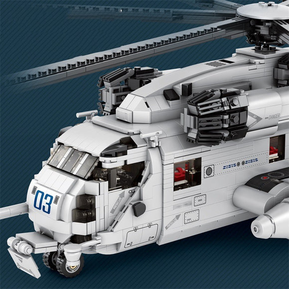 Helicóptero de Transporte Armable - Juego de Bloques de Construcción