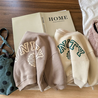 Sudadera Estampada Coreana de Forro Polar para Niñas - Image 6