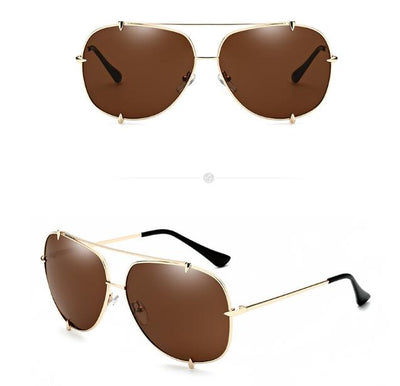 Gafas de Sol Wolf Claw para Hombre y Mujer con Remaches y Cristales Espejados - Image 5