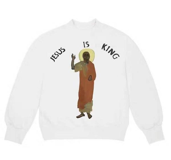 Sudadera Casual Jesus is King - Estilo Urbano Minimalista