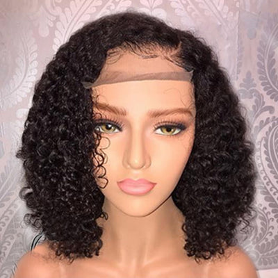 Peluca de cabello sintético rizado corto