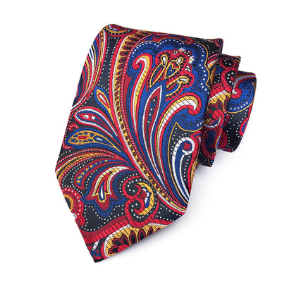 Corbata Jacquard Paisley Europeo Americana para Hombre - Image 26