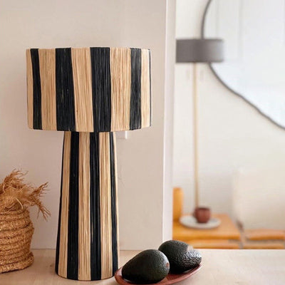 Lámpara de Piso Tejida a Mano Estilo Japonés para Sala y Dormitorio - Image 4