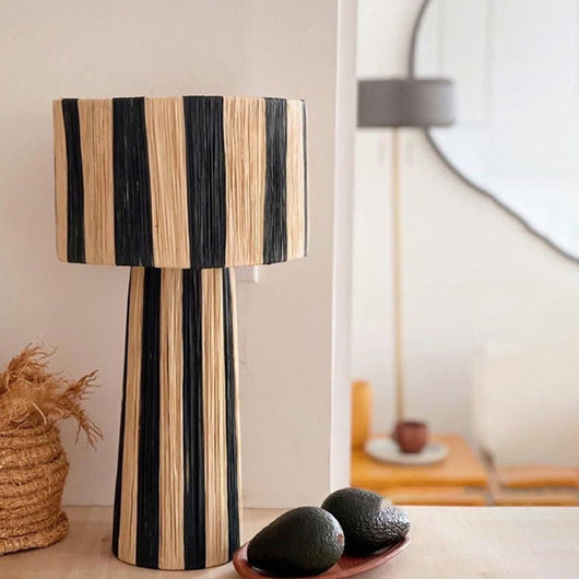 Lámpara de Piso Tejida a Mano Estilo Japonés para Sala y Dormitorio - Image 4