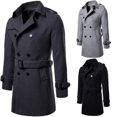 Chaqueta Larga Casual para Hombre - Estilo Europeo y Americano - Image 2