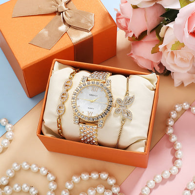 Reloj de Cuarzo con Pulsera de Mariposa y Cristales Zircón - Image 12