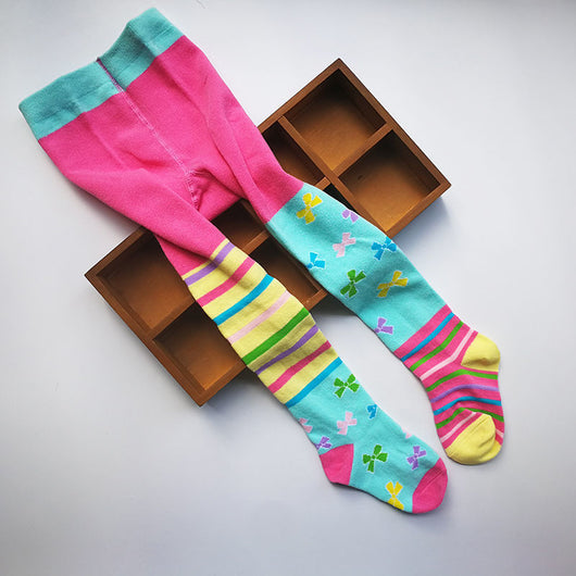 Medias Escolares de Contraste de Colores para Niñas - Algodón Premium - Image 10