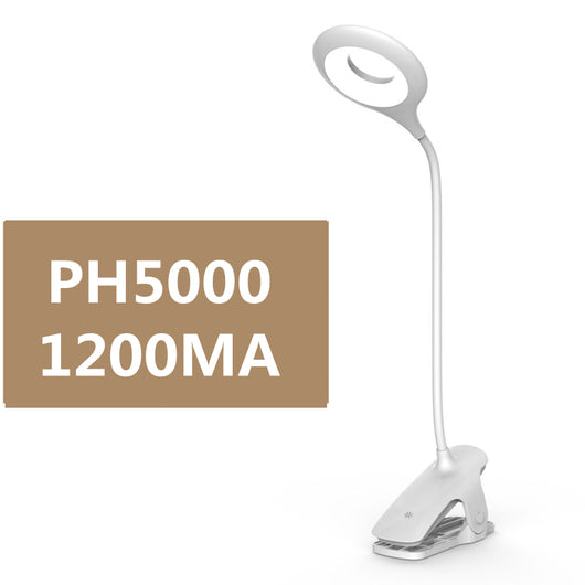 Lámpara de Escritorio LED Recargable con Pinza y Función Plegable