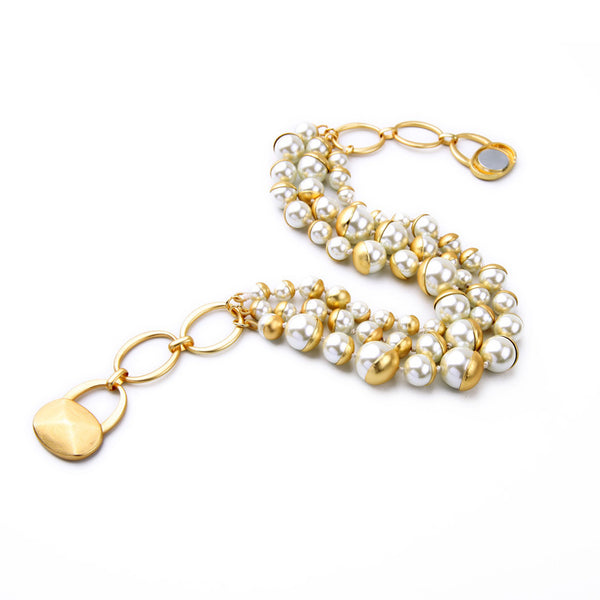 Collar Vintage de Perlas para Mujer