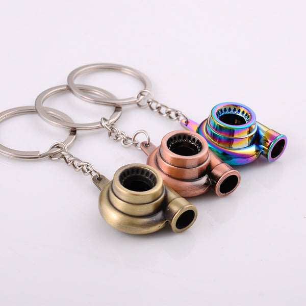 Llavero Turbocompresor de Metal para Amantes del Tuning Automotriz