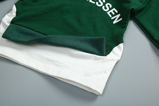 Sudadera con capucha estampado letras para niño - Image 10