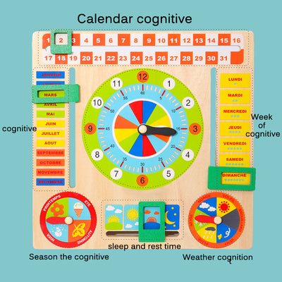 Juguete de Bloques Educativo Reloj-Calendario - Image 10