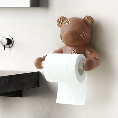 Dispensador de Papel Higiénico Decorativo con Cabeza de Oso - Image 14