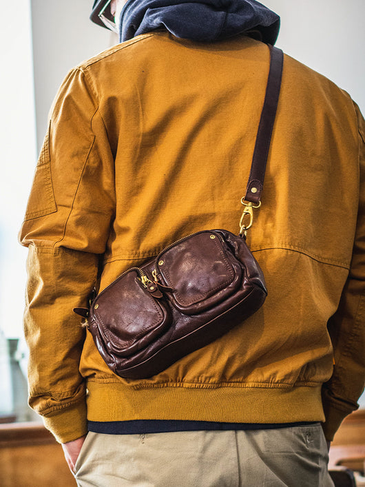 Bolsa de Pecho de Cuero para Hombre - Multifunción Verano - Image 7